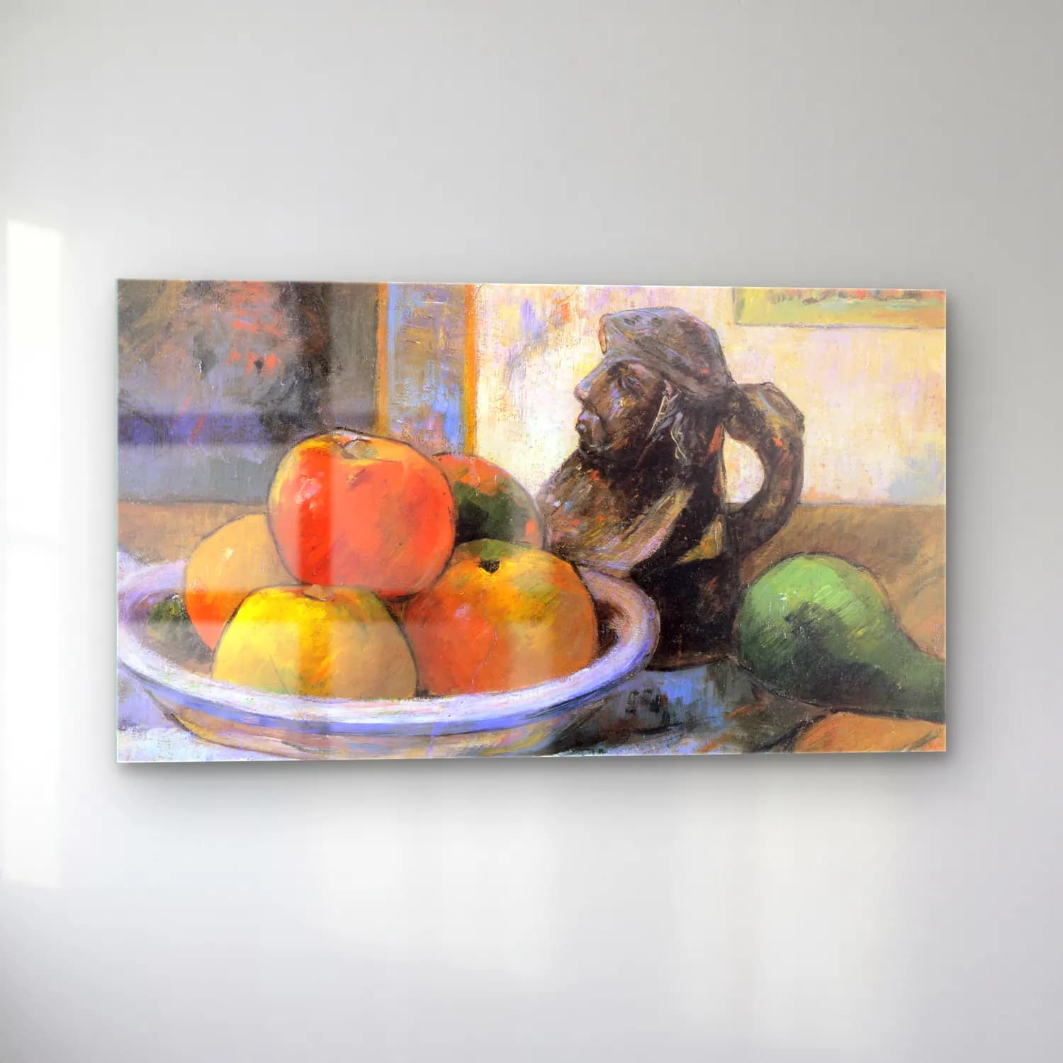 Paul Gauguin – Still Life with Apples, Pears and Krag cam tablo — sol açıdan görünüm