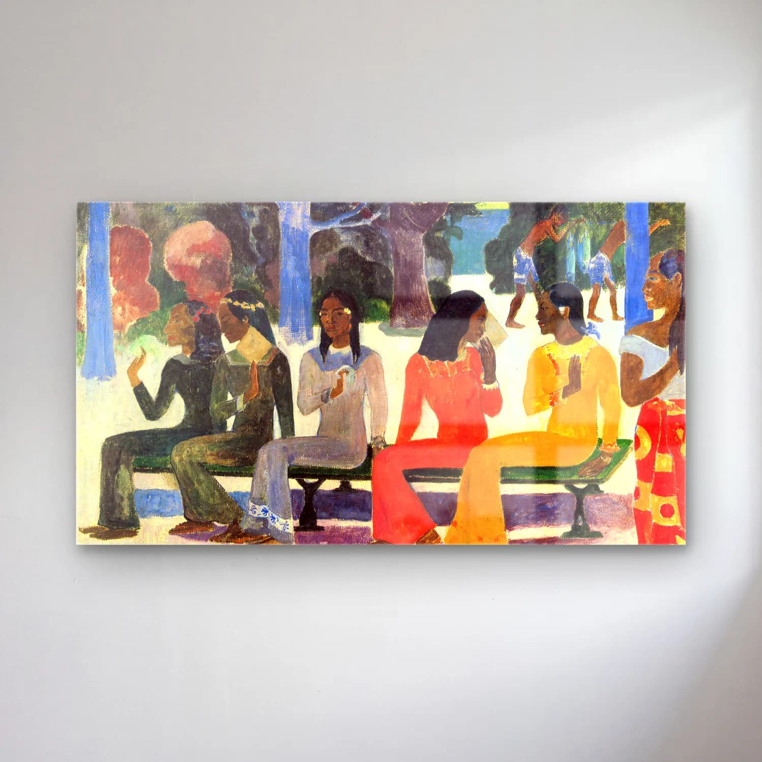 Paul Gauguin – Ta Matete cam tablo — Paul Gauguin – Ta Matete — empresyonist dansçılar
