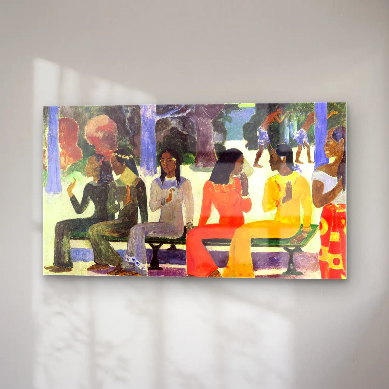 Paul Gauguin – Ta Matete cam tablo — sağ açıdan görünüm