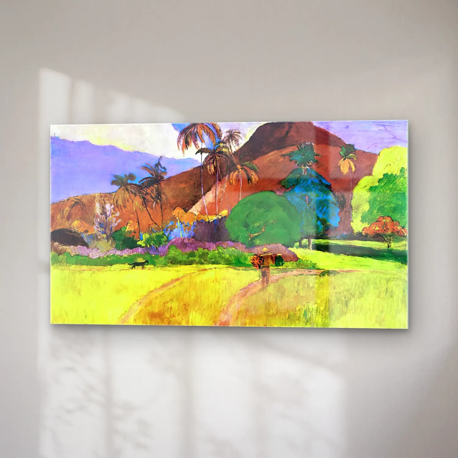 Paul Gauguin – Tahitian Landscape cam tablo — sağ açıdan görünüm