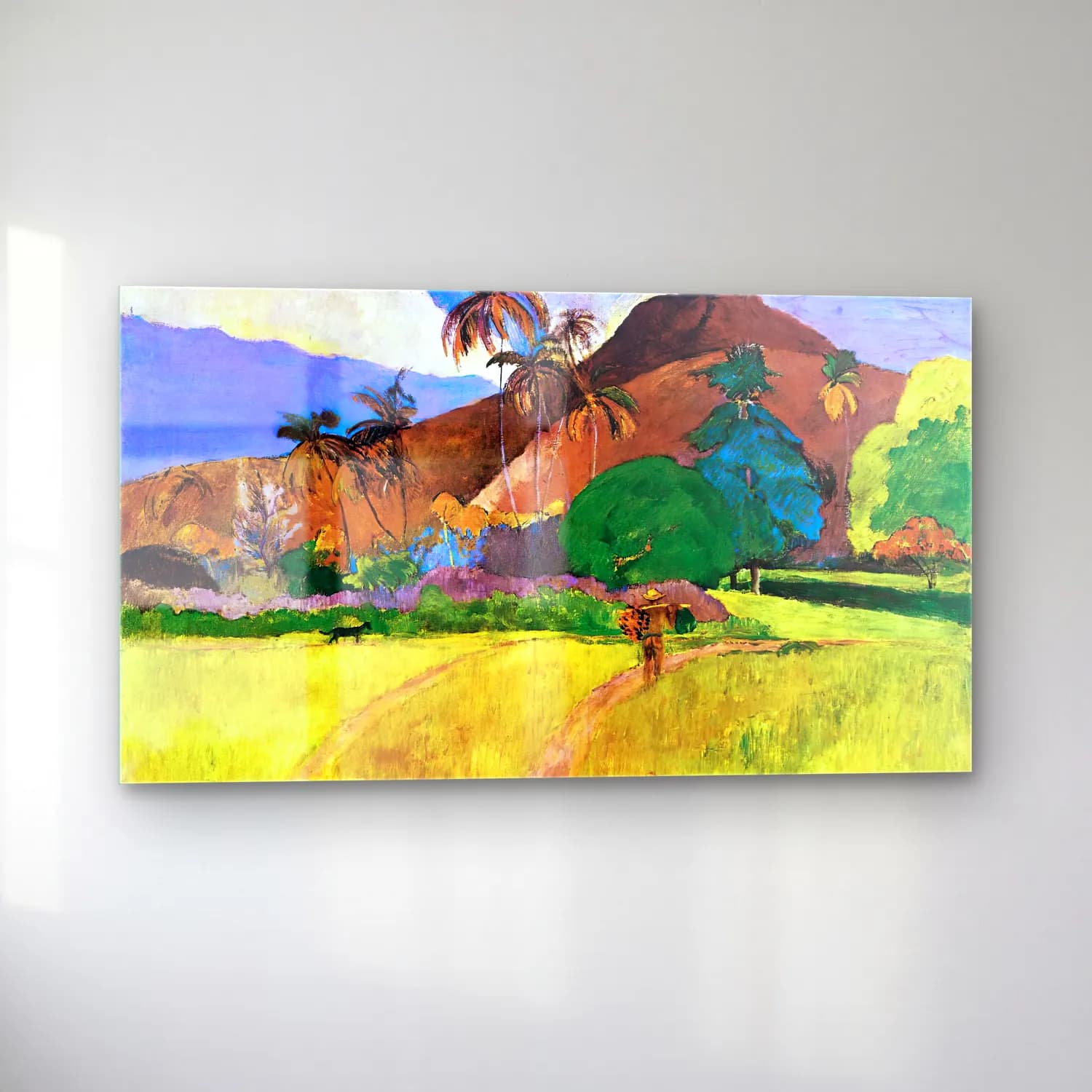 Paul Gauguin – Tahitian Landscape cam tablo — sol açıdan görünüm