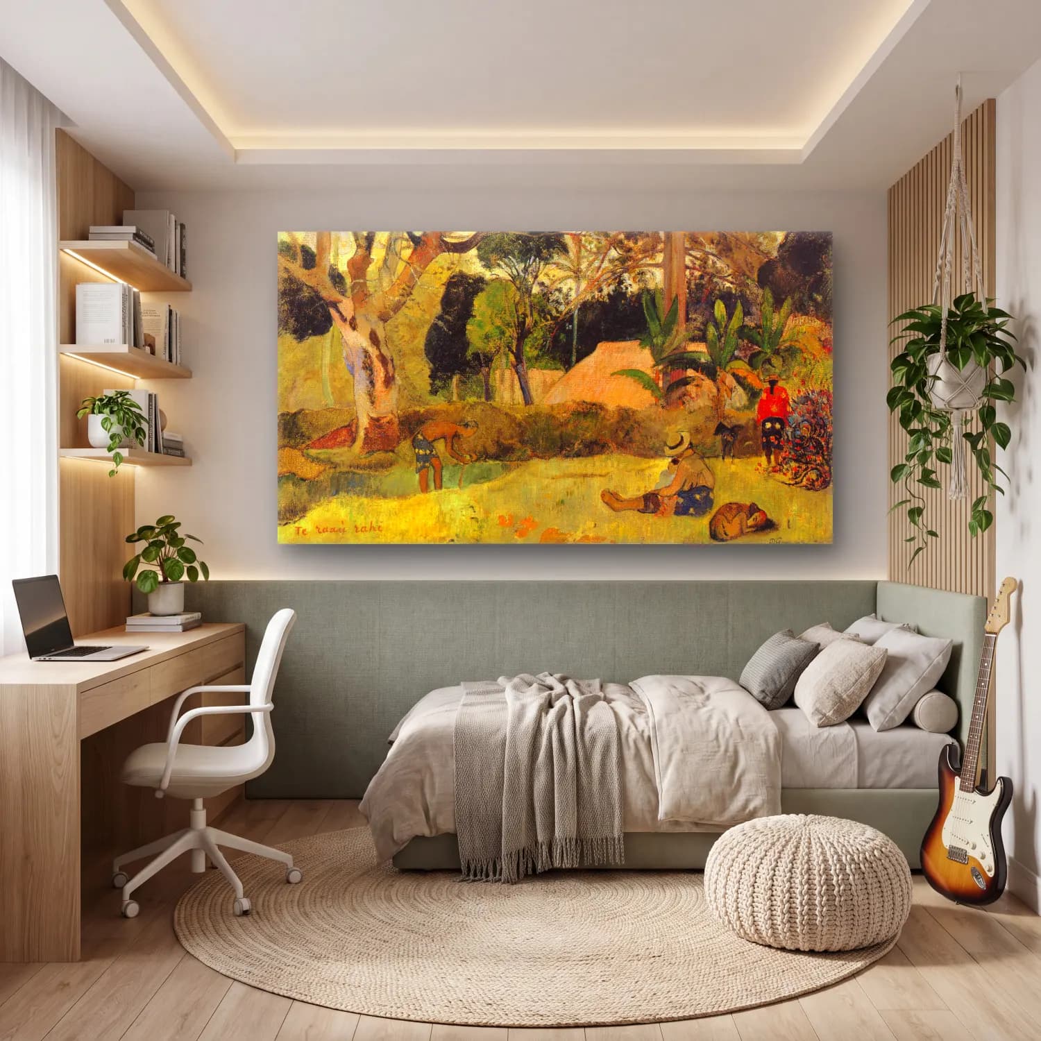 Paul Gauguin – Te Raai Rahi cam tablo — genç odasında