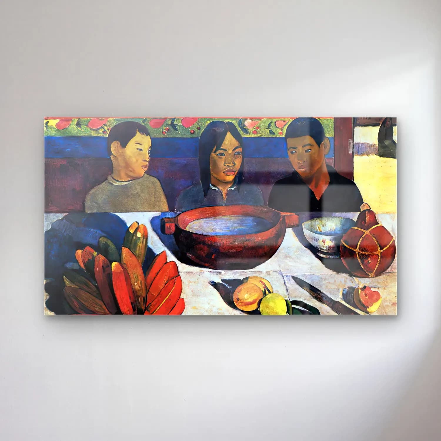 Paul Gauguin – The Meal (The Bananas) cam tablo — Paul Gauguin – The Meal (The Bananas) — empresyonist seramik vazolar