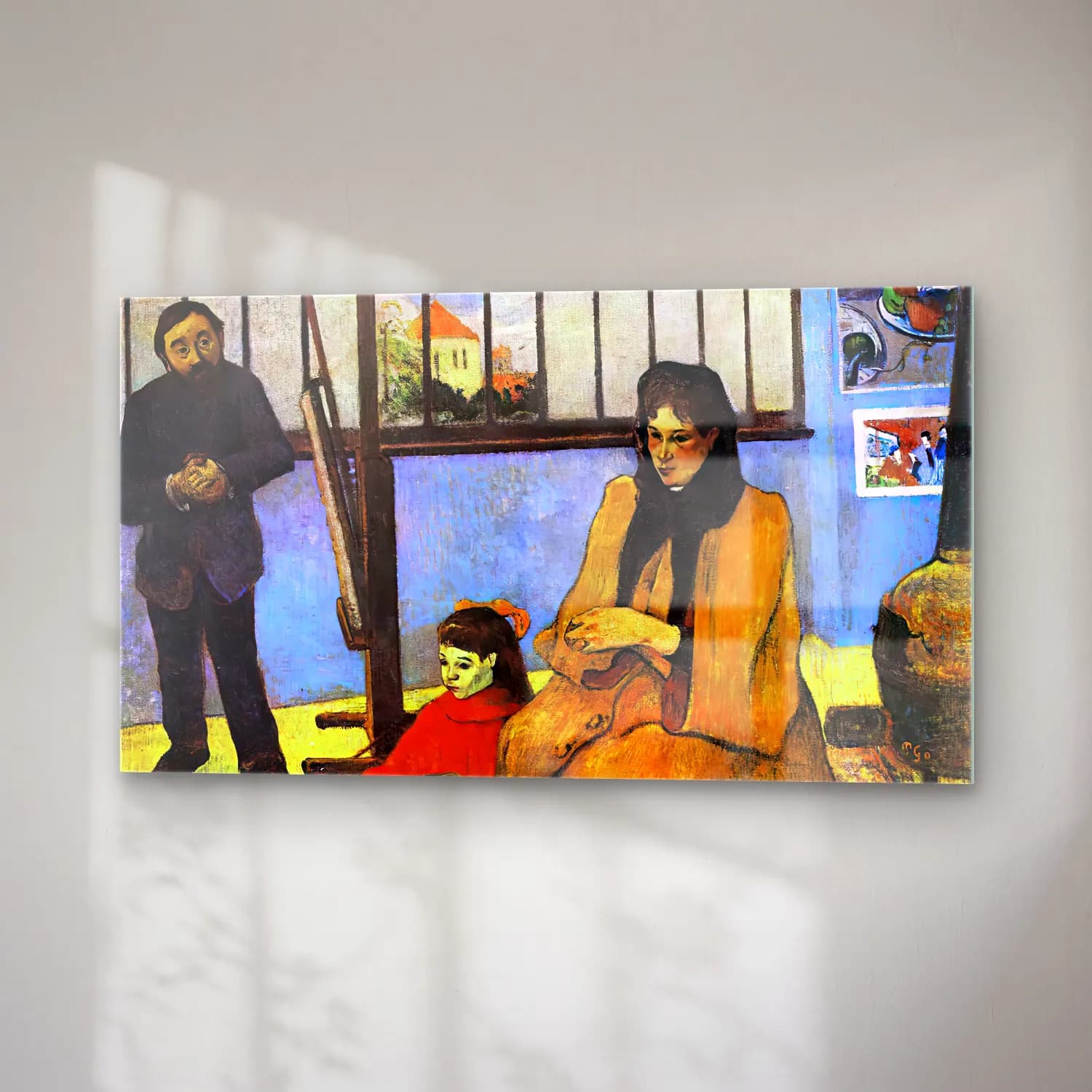 Paul Gauguin – The Schuffenecker Family cam tablo — sağ açıdan görünüm