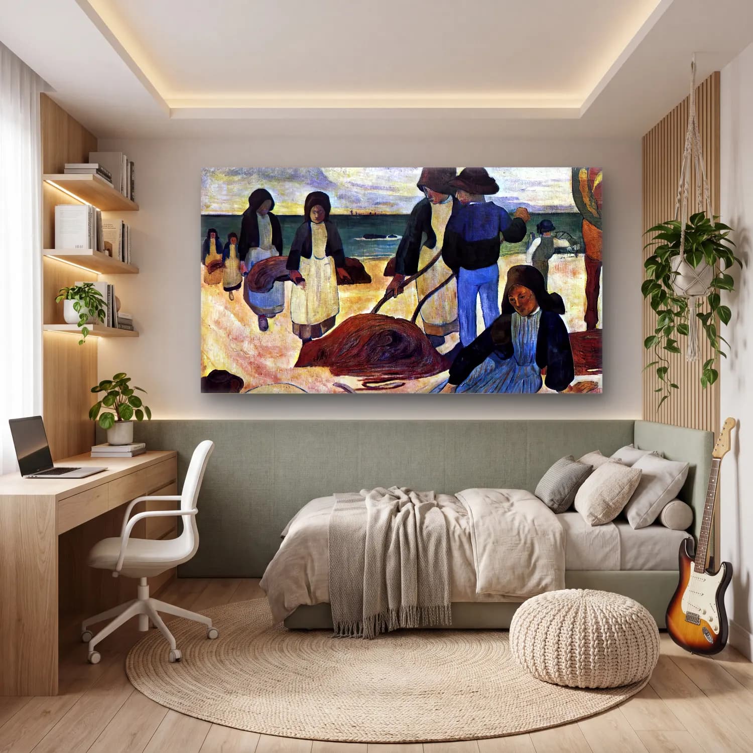 Paul Gauguin – The Seaweed Harvesters cam tablo — genç odasında