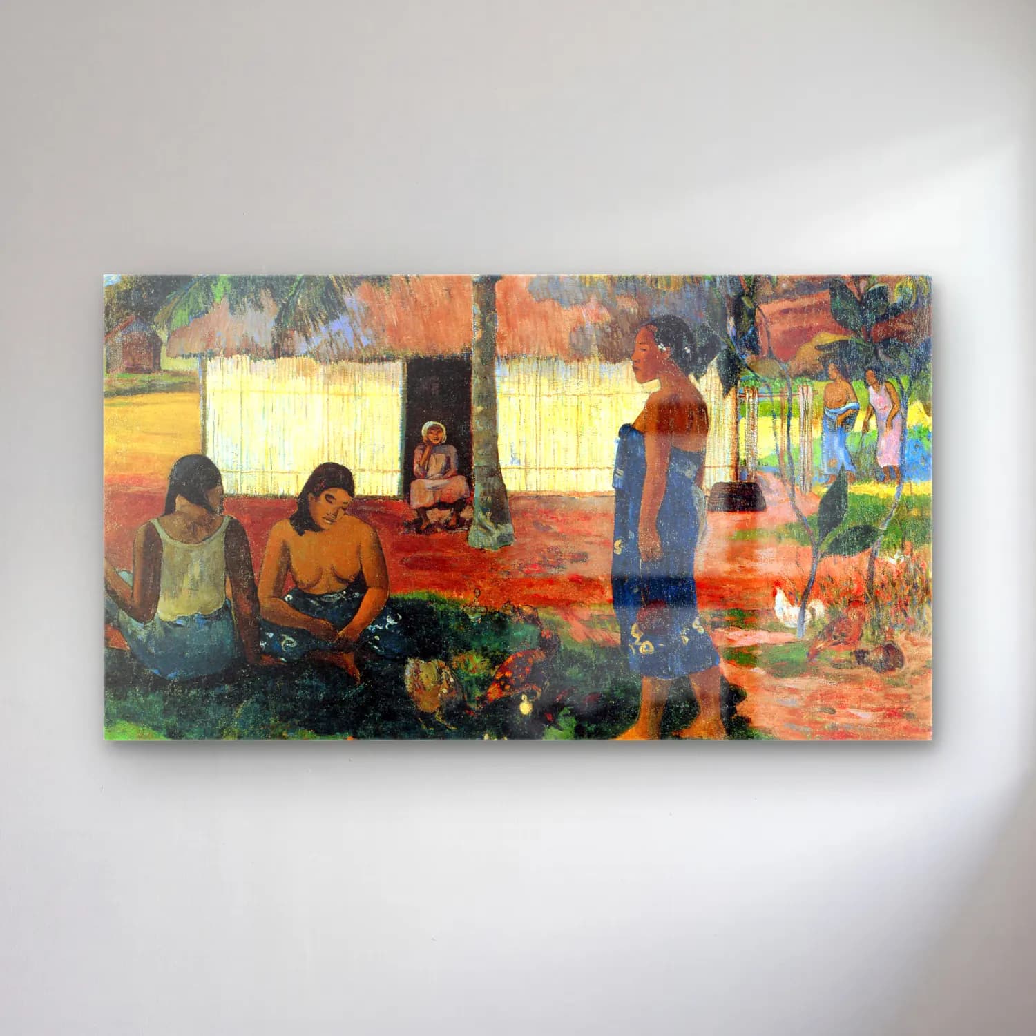 Paul Gauguin – Whya are you Angry cam tablo — Paul Gauguin – Whya are you Angry — empresyonist sahilde i̇nsanlar