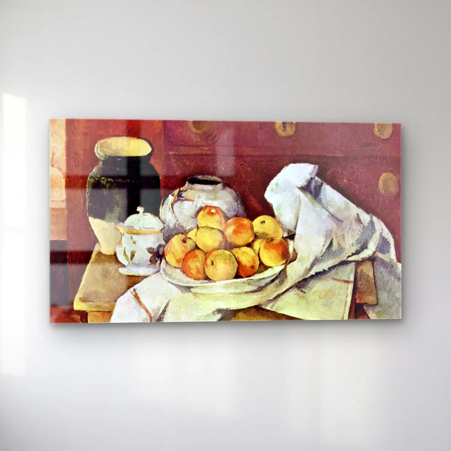 Cezanne – Still Life cam tablo — sol açıdan görünüm