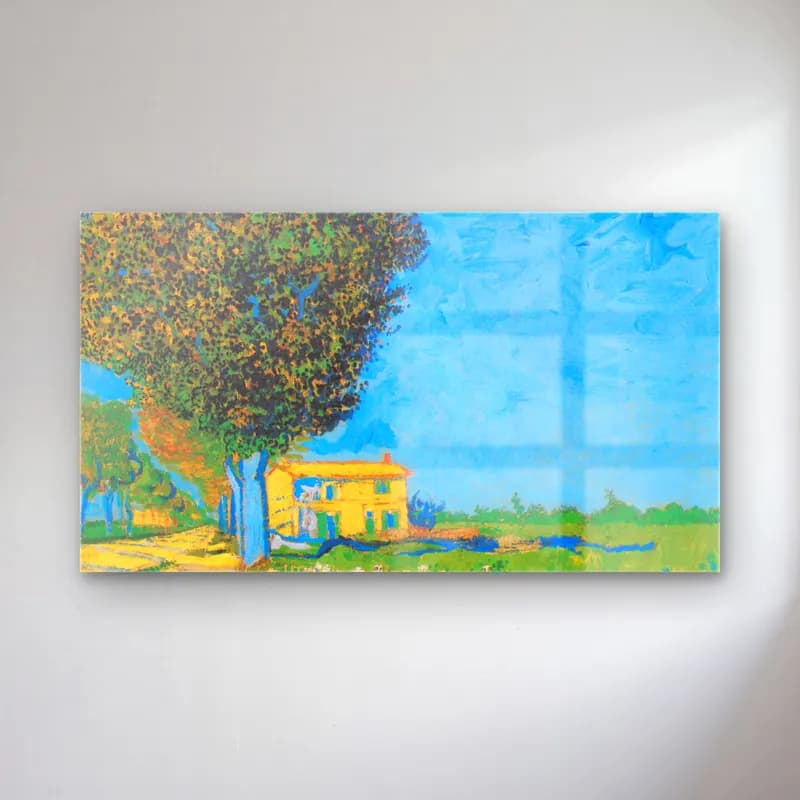 Vincent van Gogh – A Lane near Arles cam tablo — Vincent van Gogh – A Lane near Arles — empresyonist kır evi