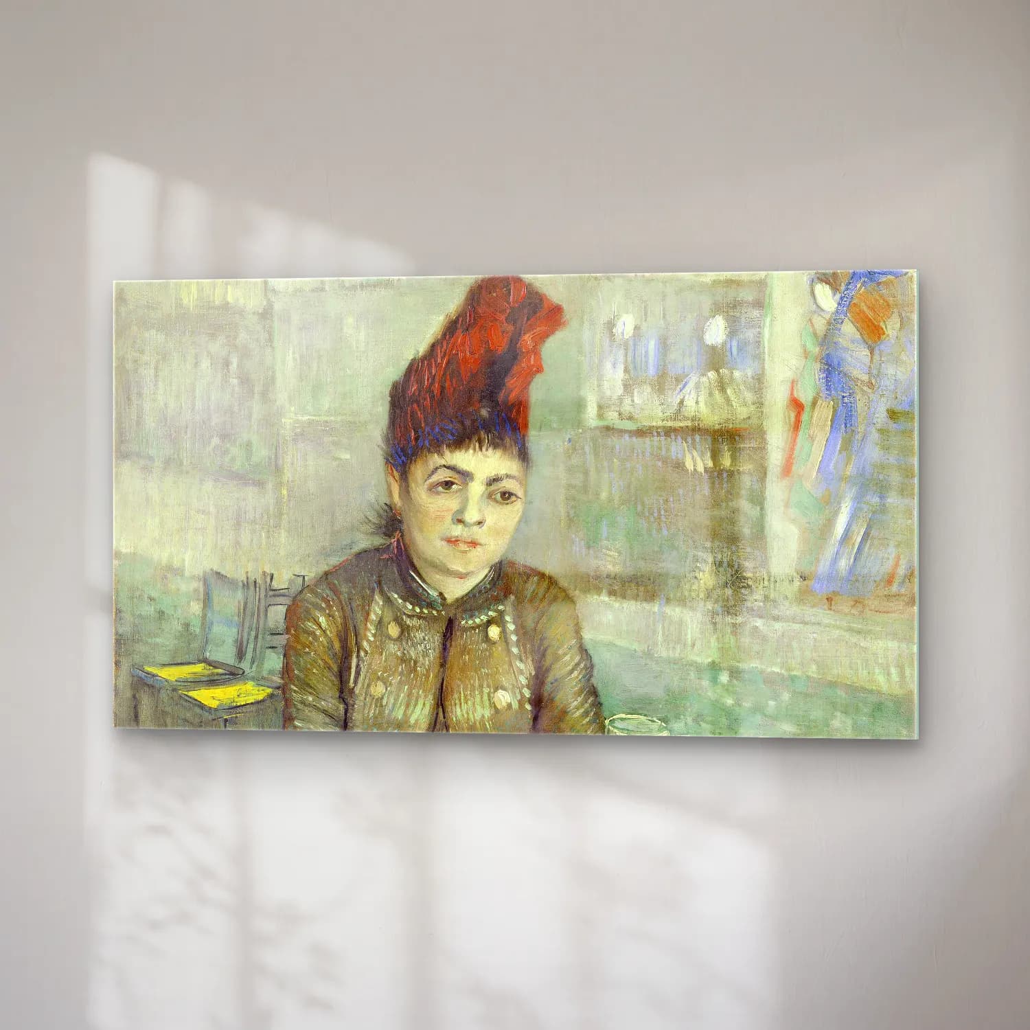 Vincent van Gogh – Agostina Segatori cam tablo — sağ açıdan görünüm