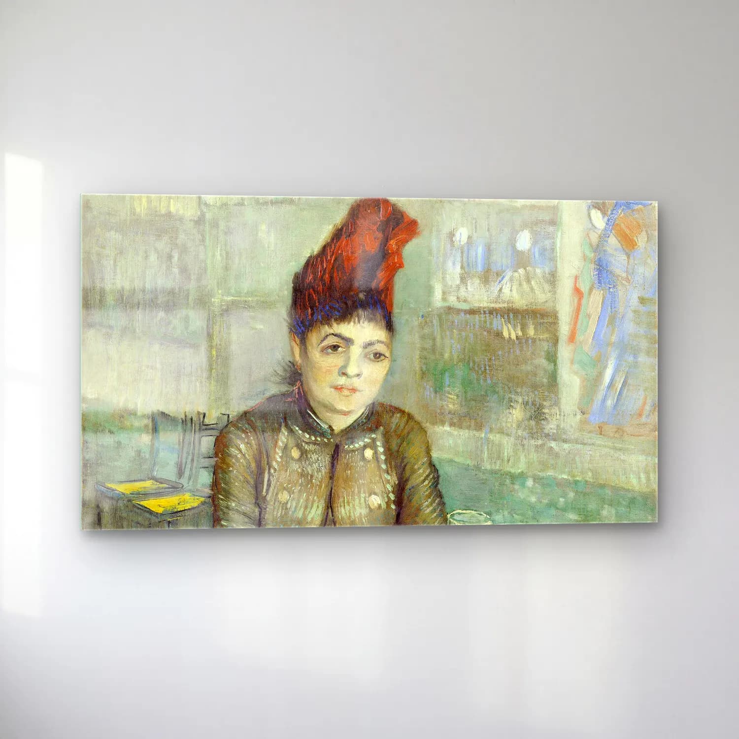 Vincent van Gogh – Agostina Segatori cam tablo — sol açıdan görünüm