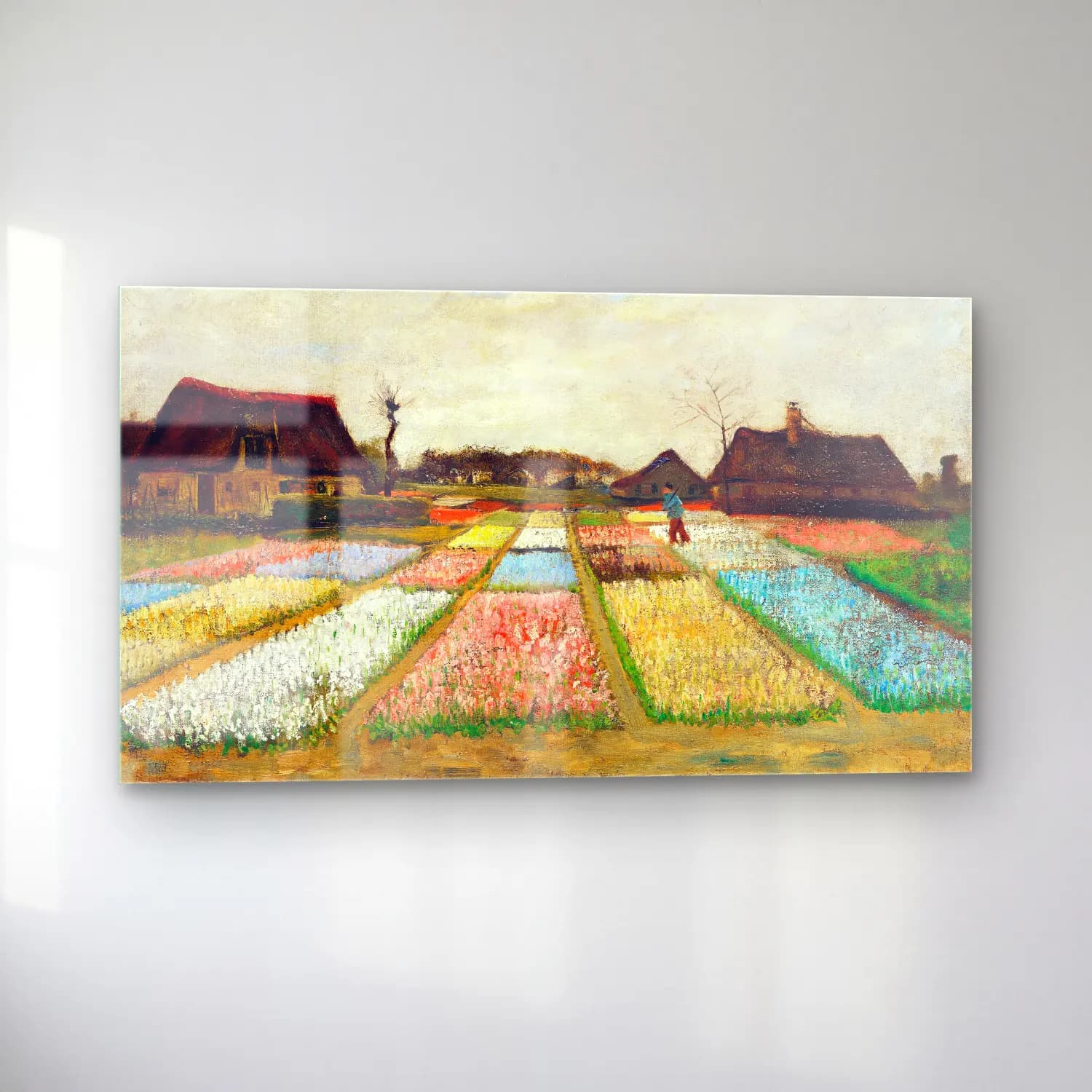 Vincent van Gogh – Bulb Fields cam tablo — sol açıdan görünüm