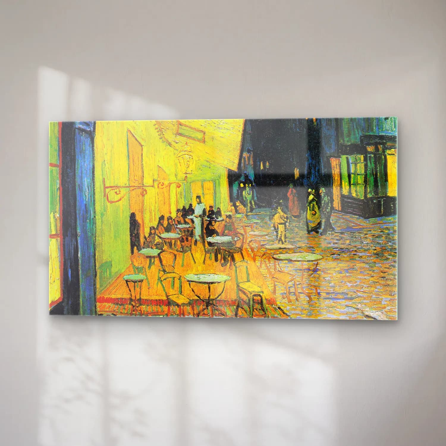 Vincent van Gogh – Café Terrace at Night cam tablo — sağ açıdan görünüm