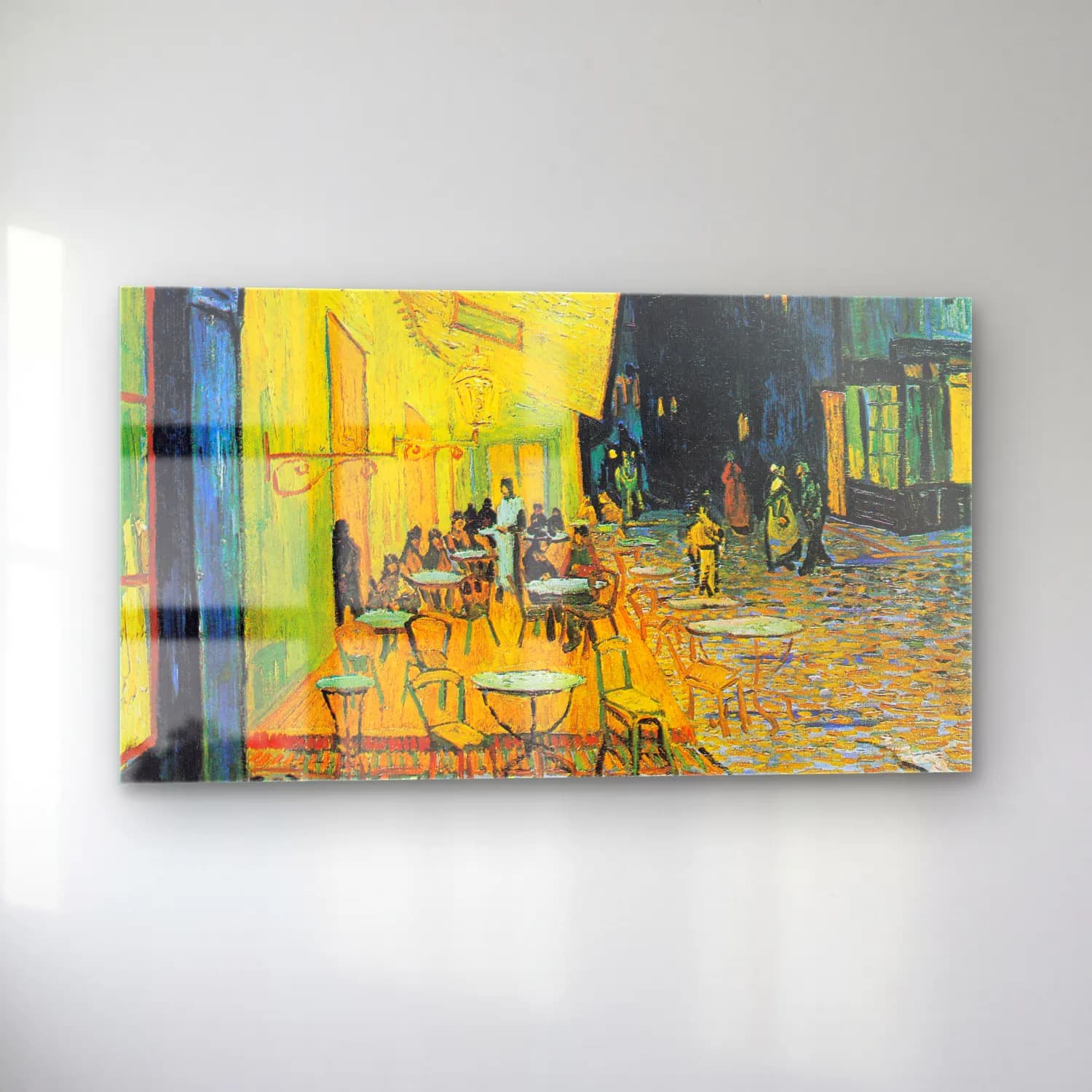 Vincent van Gogh – Café Terrace at Night cam tablo — sol açıdan görünüm