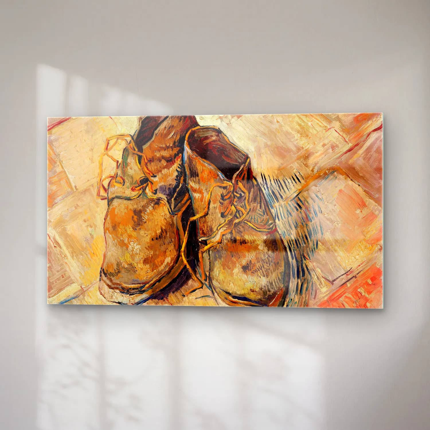 Vincent van Gogh – Grafika Kids Van Gogh Shoes cam tablo — sağ açıdan görünüm
