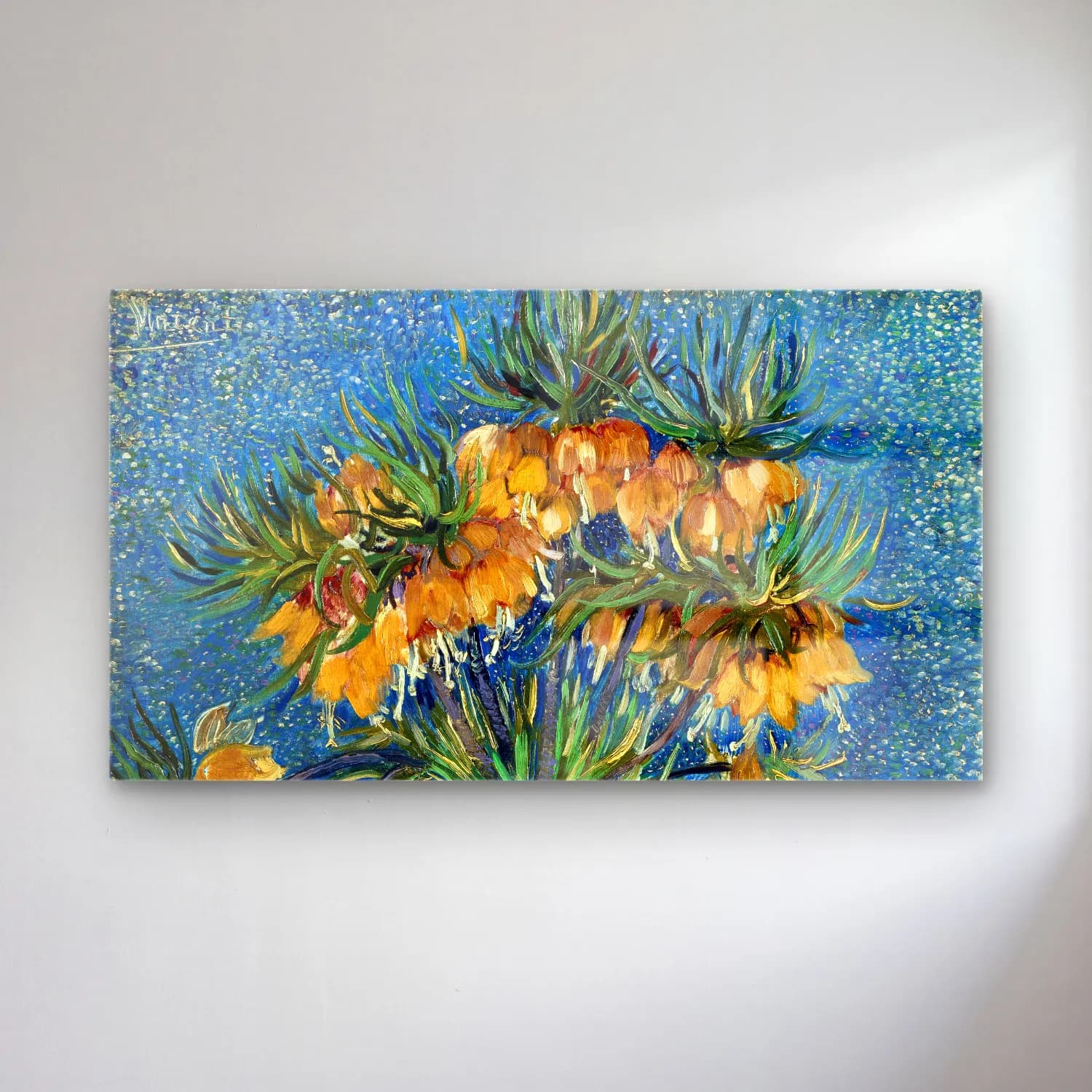 Vincent van Gogh – Imperial Fritillaries cam tablo — Vincent van Gogh – Imperial Fritillaries — empresyonist zambaklar