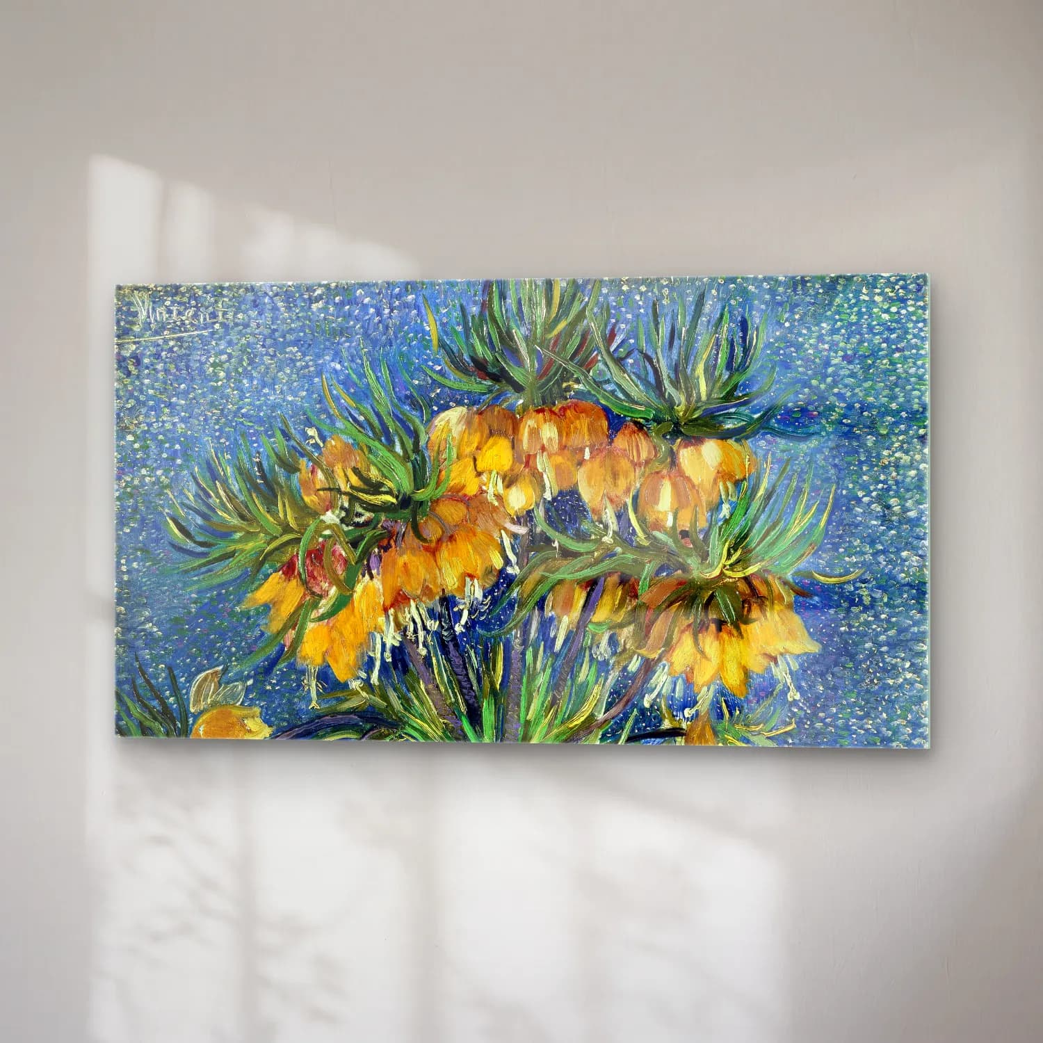 Vincent van Gogh – Imperial Fritillaries cam tablo — sağ açıdan görünüm