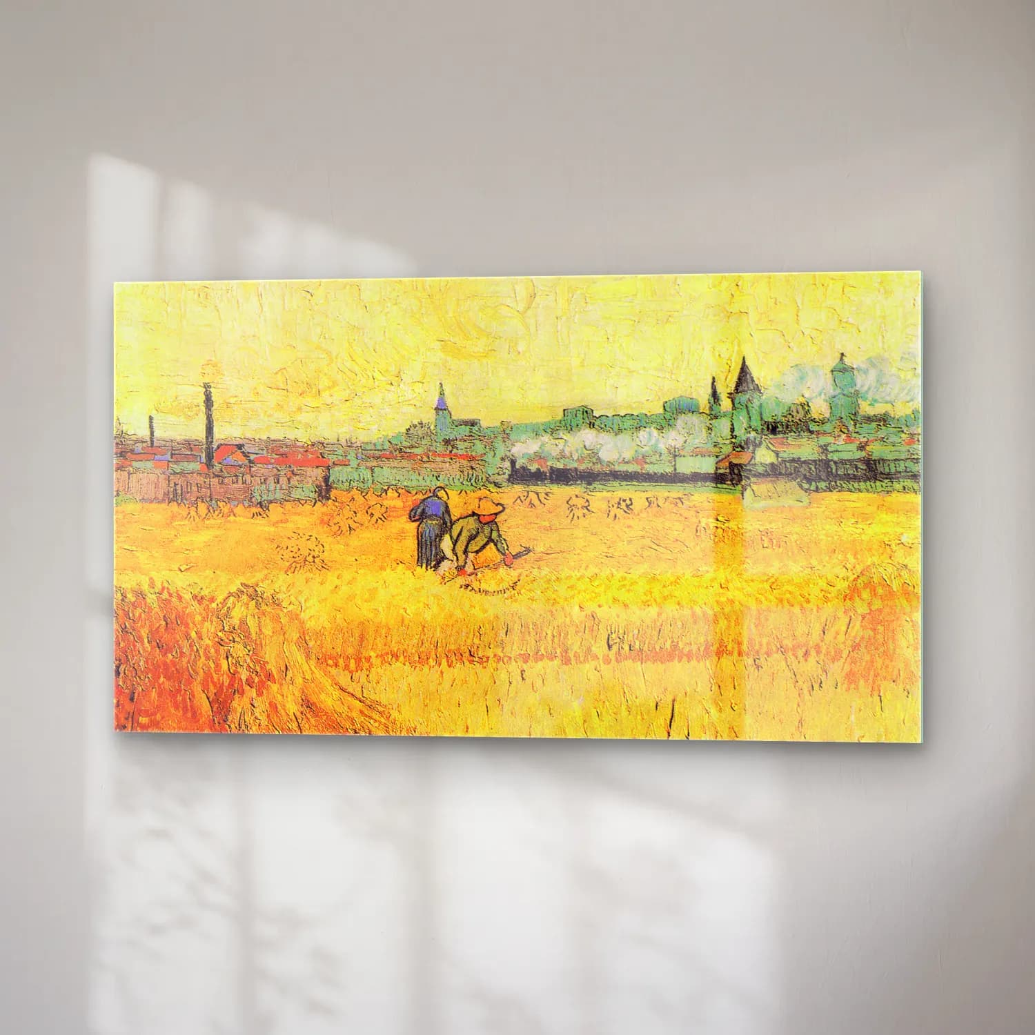 Vincent van Gogh – Les Moissonneurs cam tablo — sağ açıdan görünüm