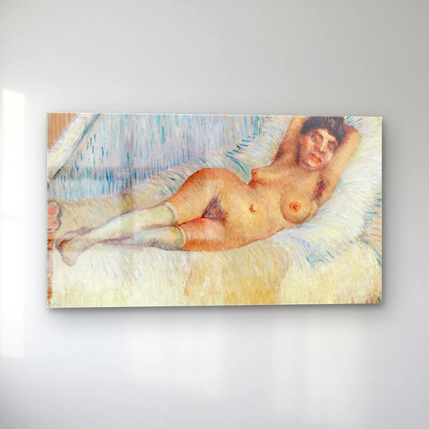 Vincent van Gogh – Reclining Nude cam tablo — sol açıdan görünüm