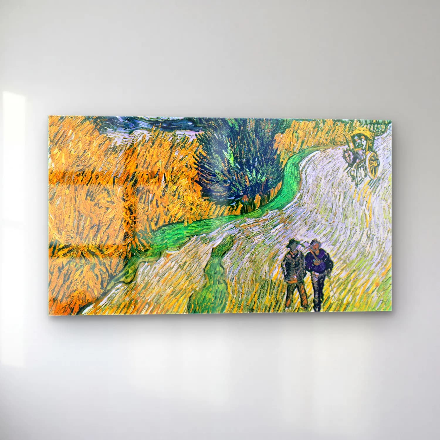 Vincent van Gogh – Road with Cypress and Star cam tablo — sol açıdan görünüm