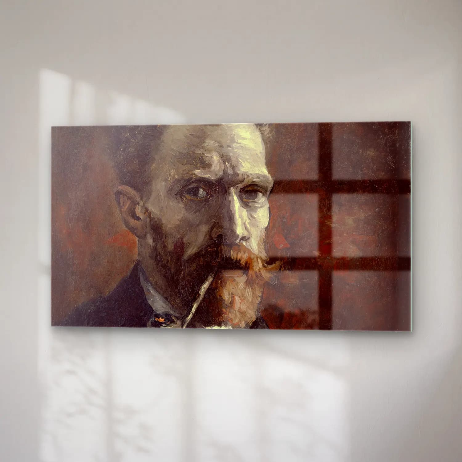 Vincent van Gogh – Self-Portrait with Pipe cam tablo — sağ açıdan görünüm