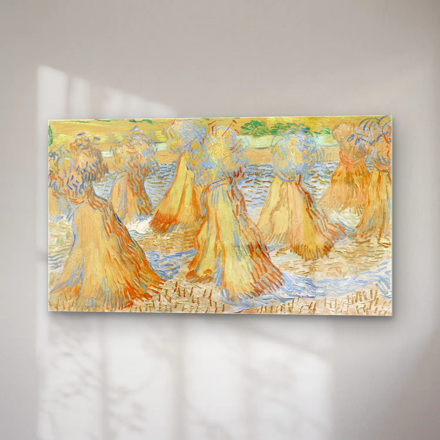 Vincent van Gogh – Sheaves of wheat cam tablo — sağ açıdan görünüm