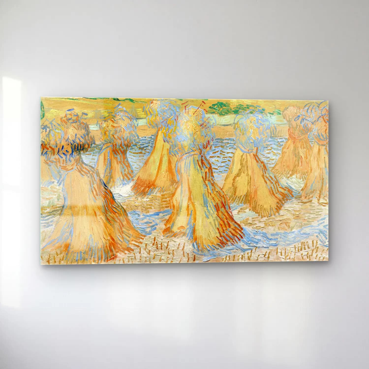 Vincent van Gogh – Sheaves of wheat cam tablo — sol açıdan görünüm