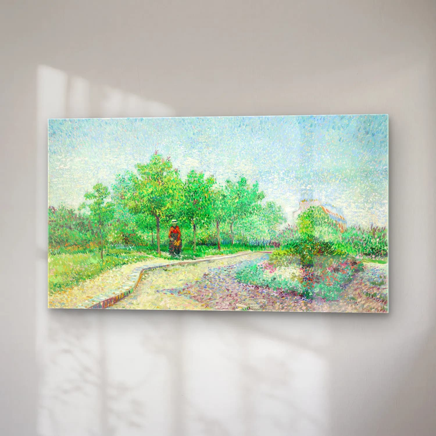 Vincent van Gogh – Square Saint-Pierre, Paris cam tablo — sağ açıdan görünüm