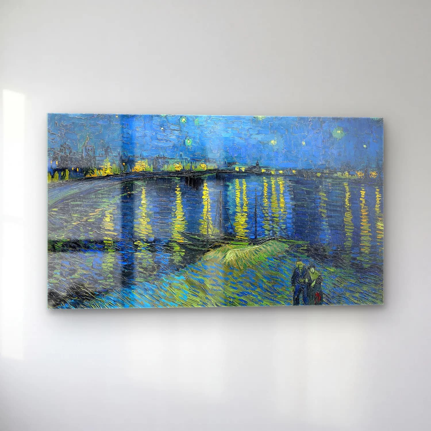 Vincent van Gogh – Starry Night Over the Rhone cam tablo — sol açıdan görünüm