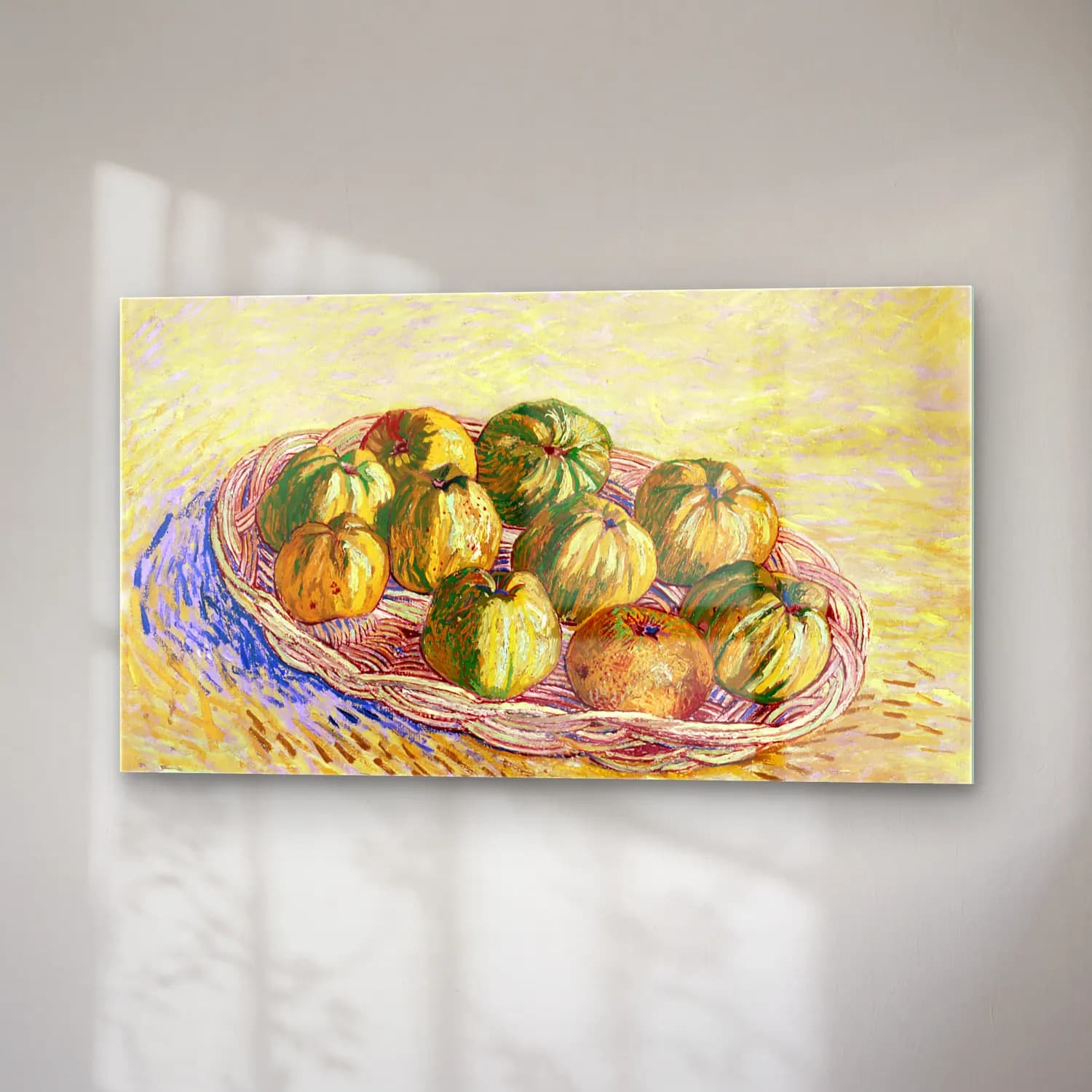 Vincent van Gogh – Still Life with Basket of Apples cam tablo — sağ açıdan görünüm