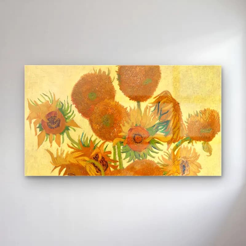 Vincent van Gogh – Sunflowers cam tablo — Vincent van Gogh – Sunflowers — empresyonist ayçiçekleri