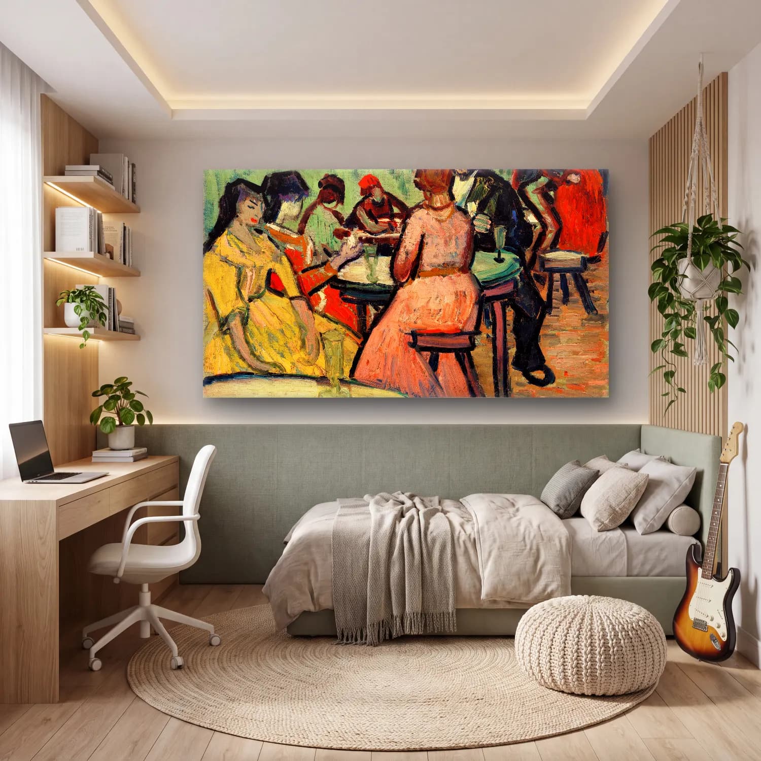 Vincent van Gogh – The Brothel cam tablo — genç odasında