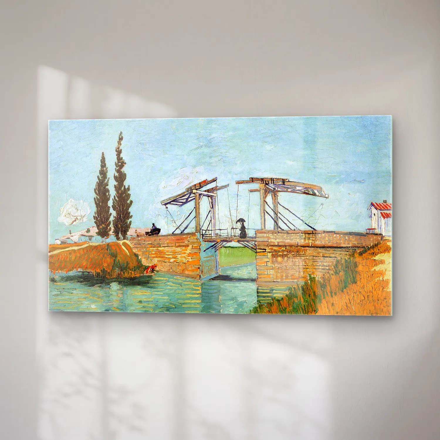 Vincent van Gogh – The Langlois Bridge at Arles cam tablo — sağ açıdan görünüm
