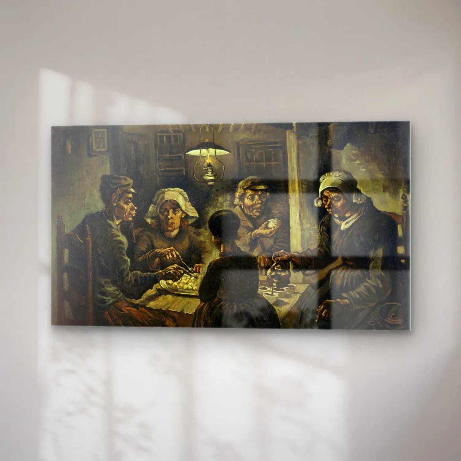 Vincent van Gogh – The Potato Eaters cam tablo — sağ açıdan görünüm