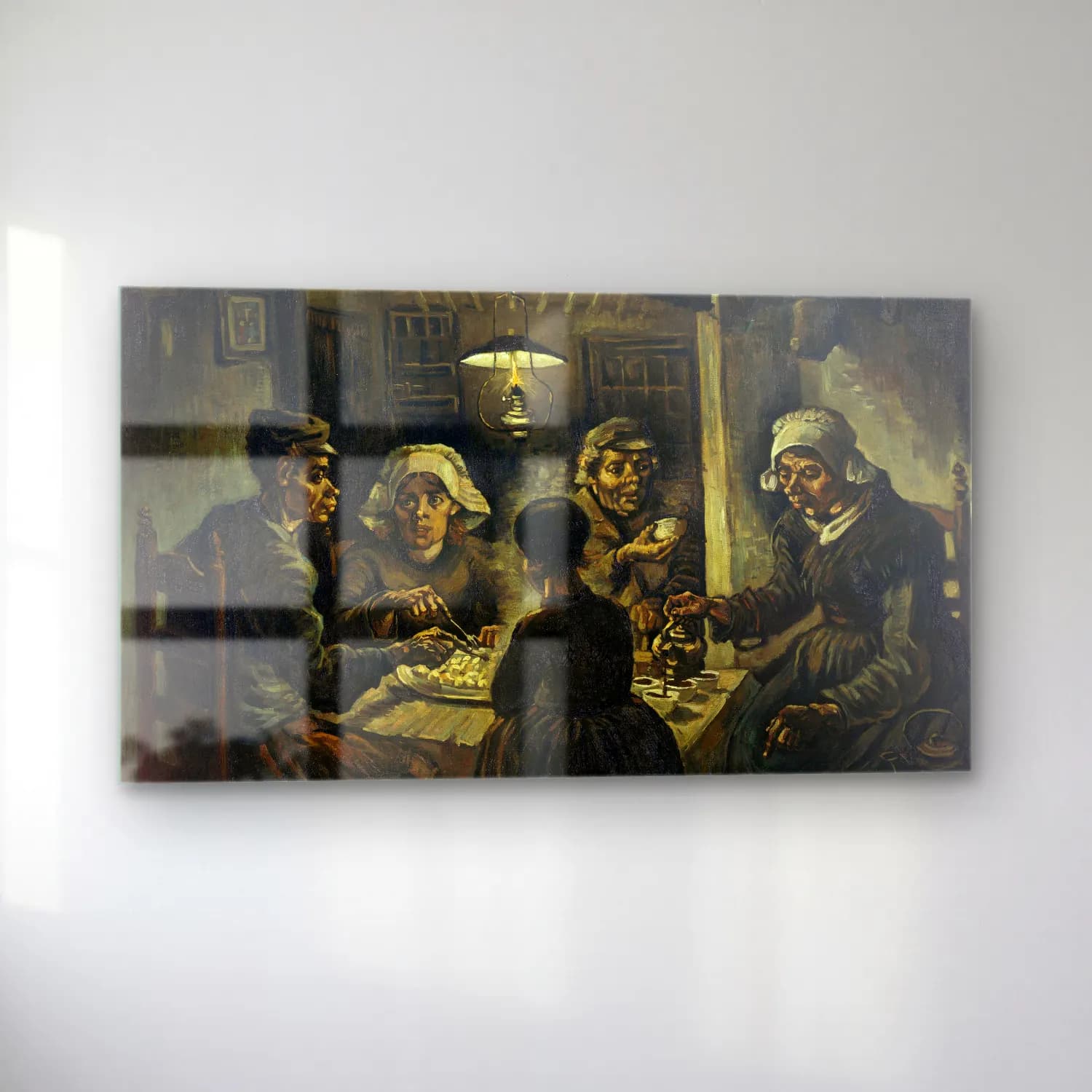 Vincent van Gogh – The Potato Eaters cam tablo — sol açıdan görünüm