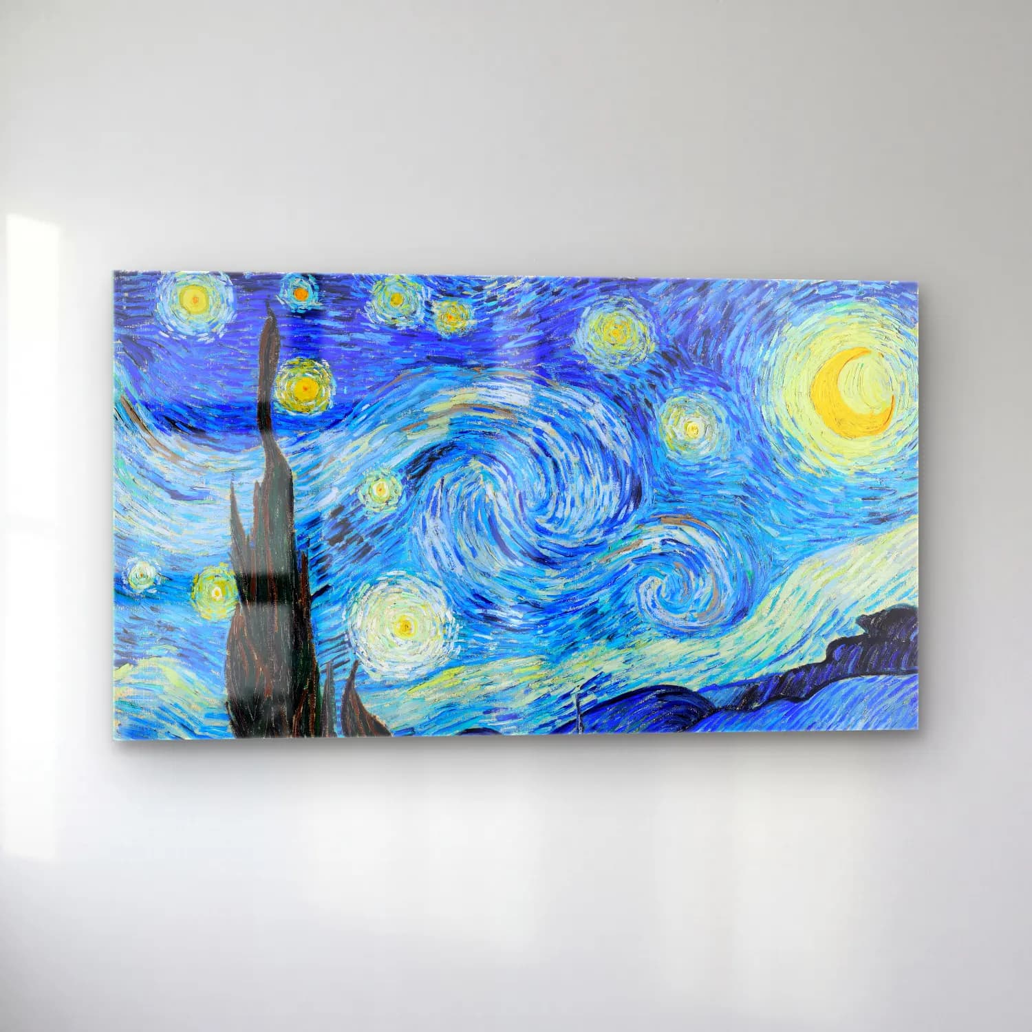 Vincent van Gogh – The Starry Night cam tablo — sol açıdan görünüm