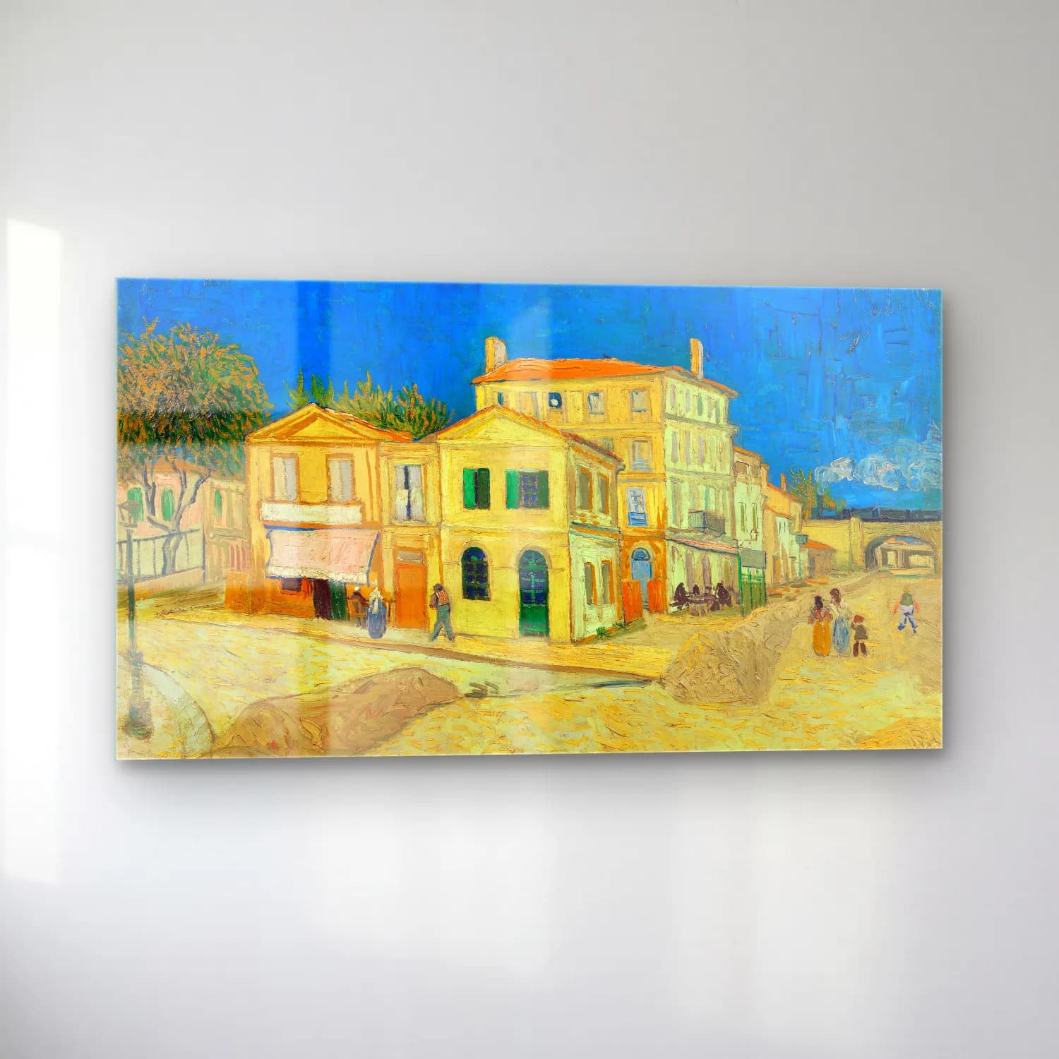 Vincent van Gogh – The Yellow House cam tablo — sol açıdan görünüm