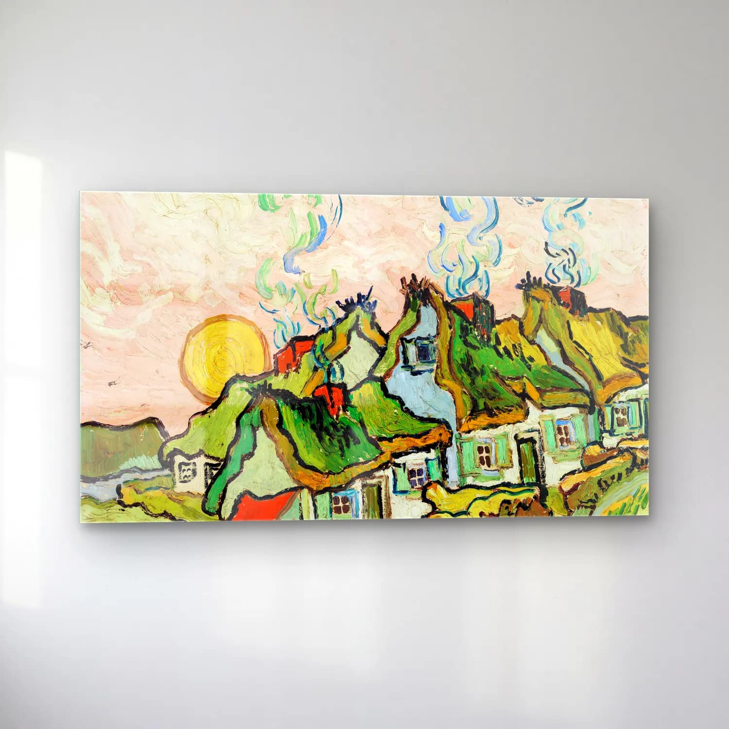 Vincent van Gogh – house and figure cam tablo — sol açıdan görünüm
