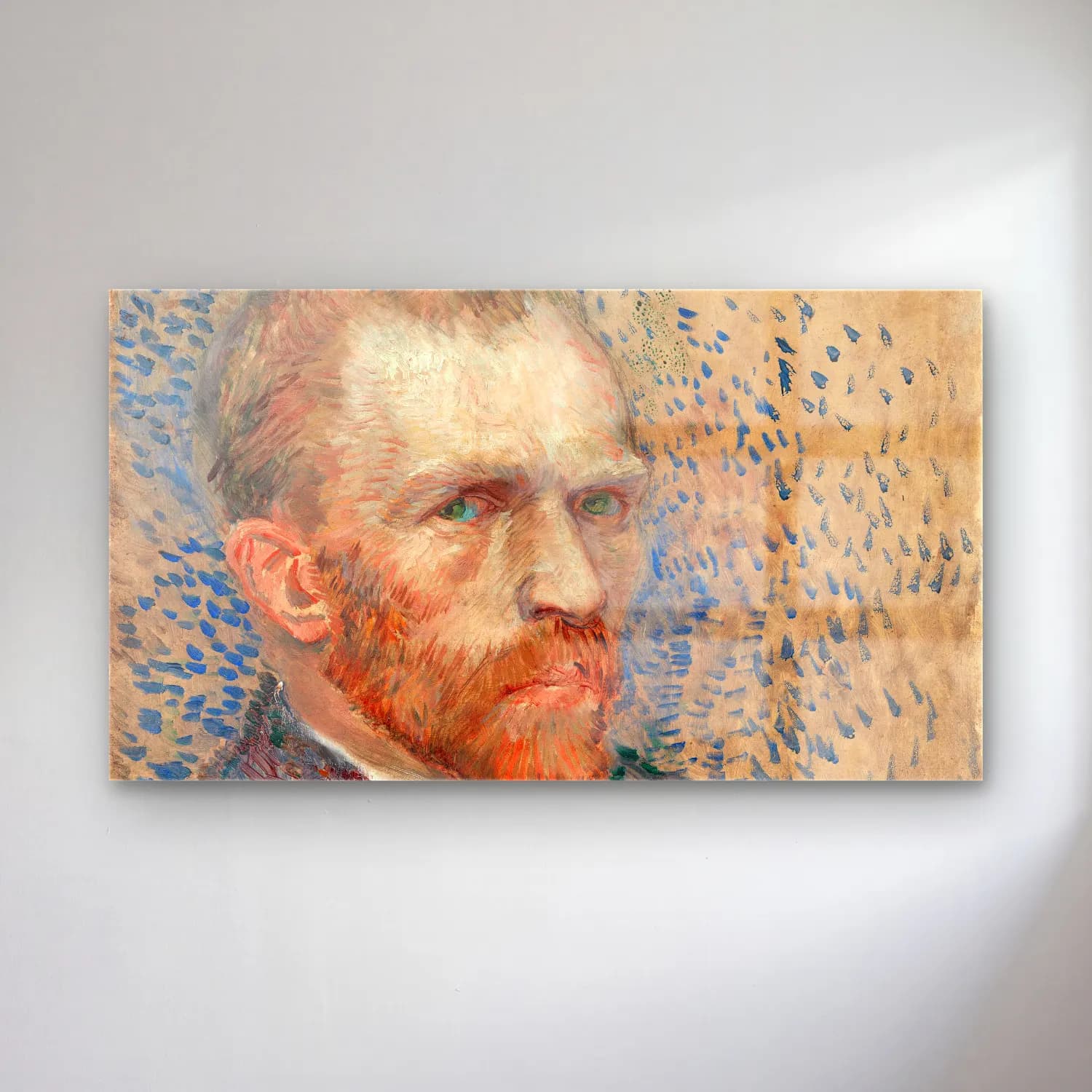 Vincent van Gogh – self-portrait cam tablo — Vincent van Gogh – self-portrait — empresyonist erkek portresi