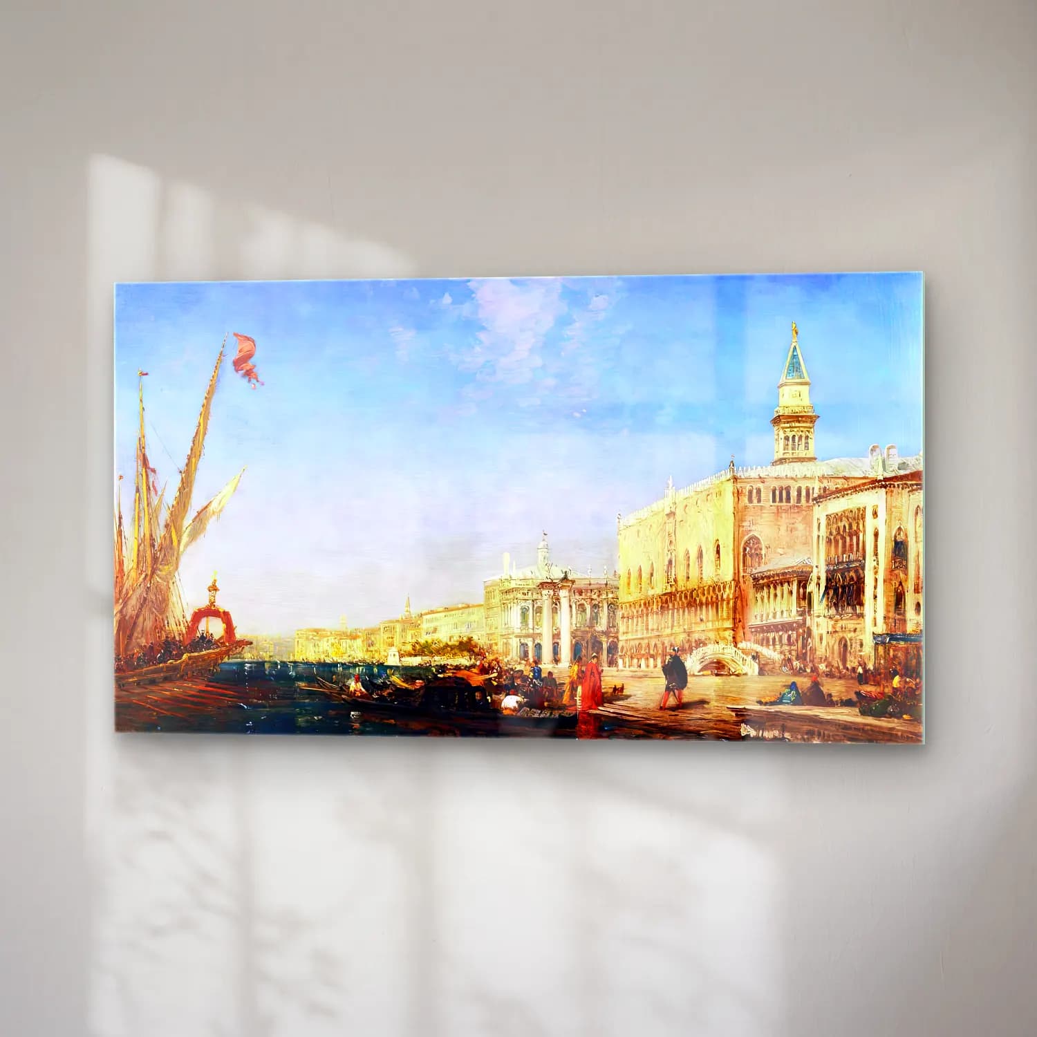 Félix Ziem – Riva degli Schiavone, Venice cam tablo — sağ açıdan görünüm