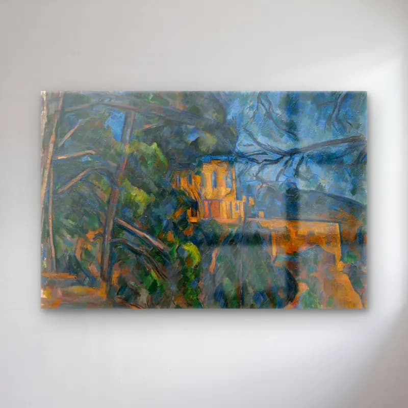 Paul Cezanne – Şato cam tablo — Paul Cezanne – Şato — empresyonist şato