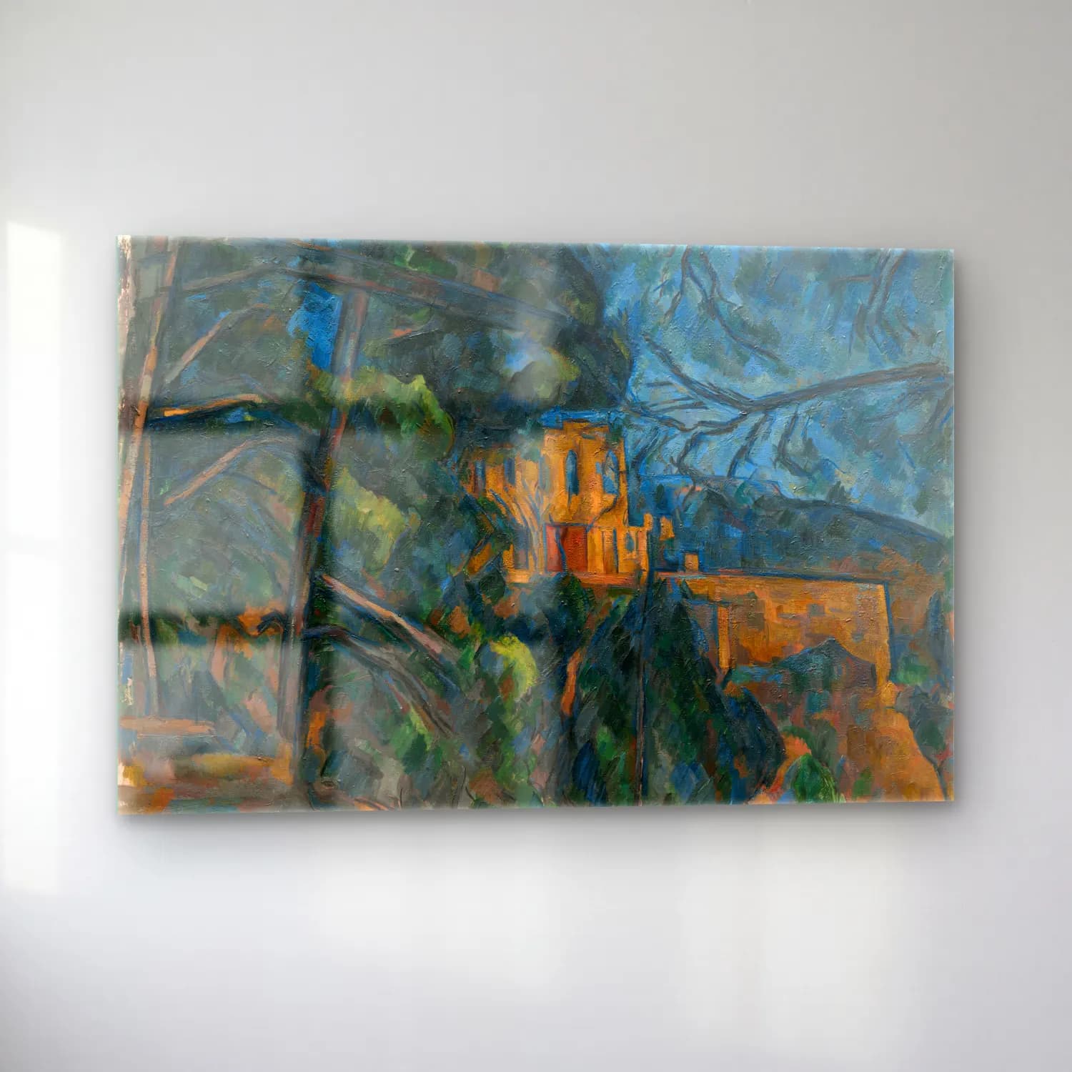 Paul Cezanne – Şato cam tablo — sol açıdan görünüm