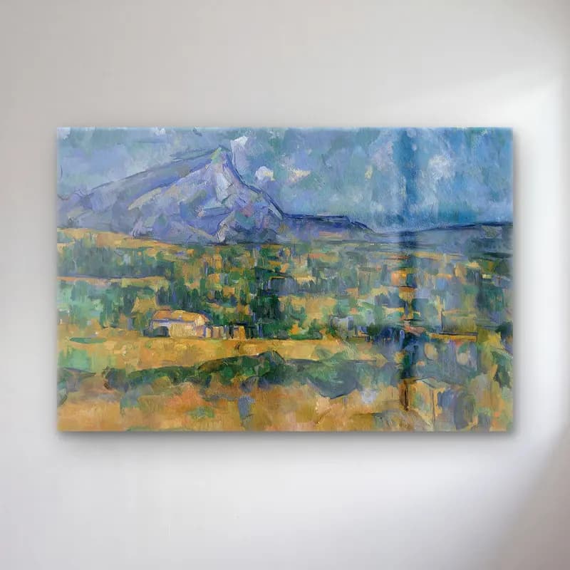 Paul Cezanne – Dağ Manzarası cam tablo — Paul Cezanne – Dağ Manzarası — empresyonist dağ manzarası