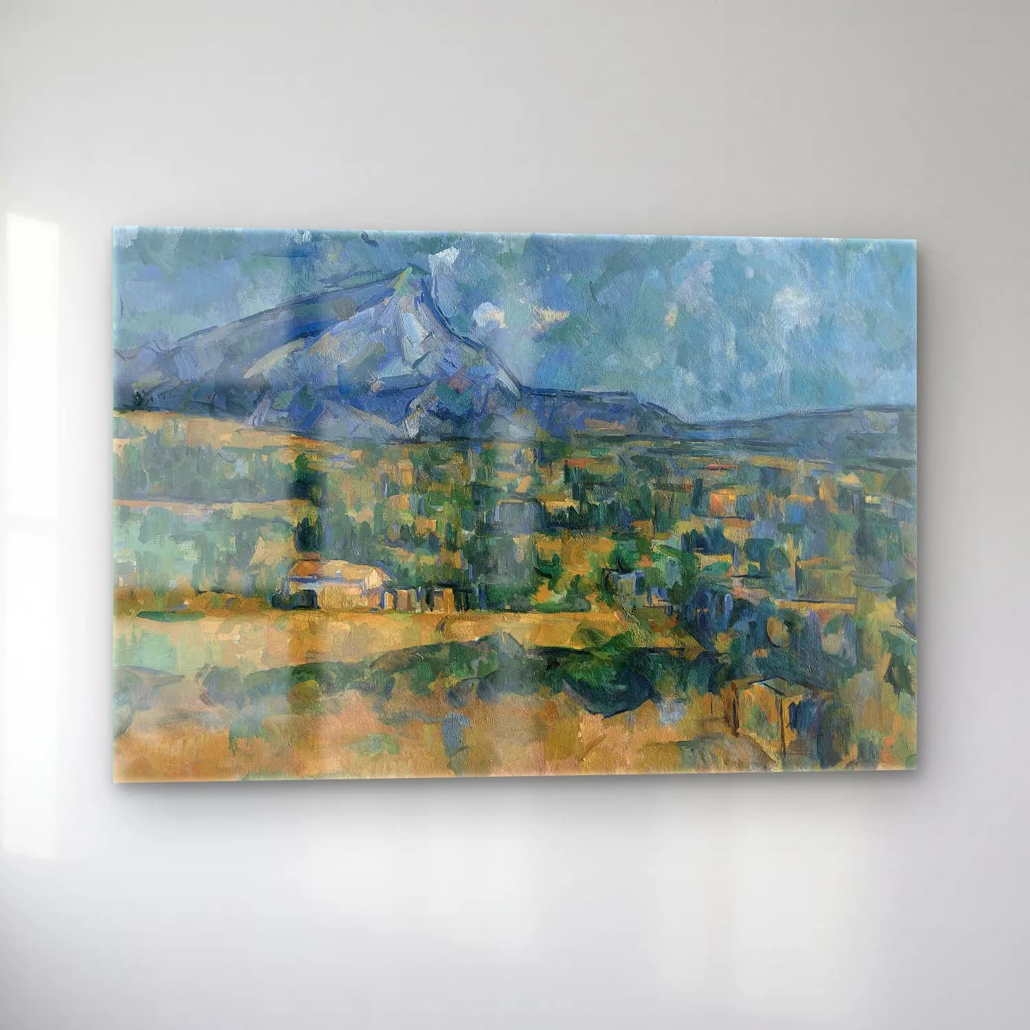 Paul Cezanne – Dağ Manzarası cam tablo — sol açıdan görünüm
