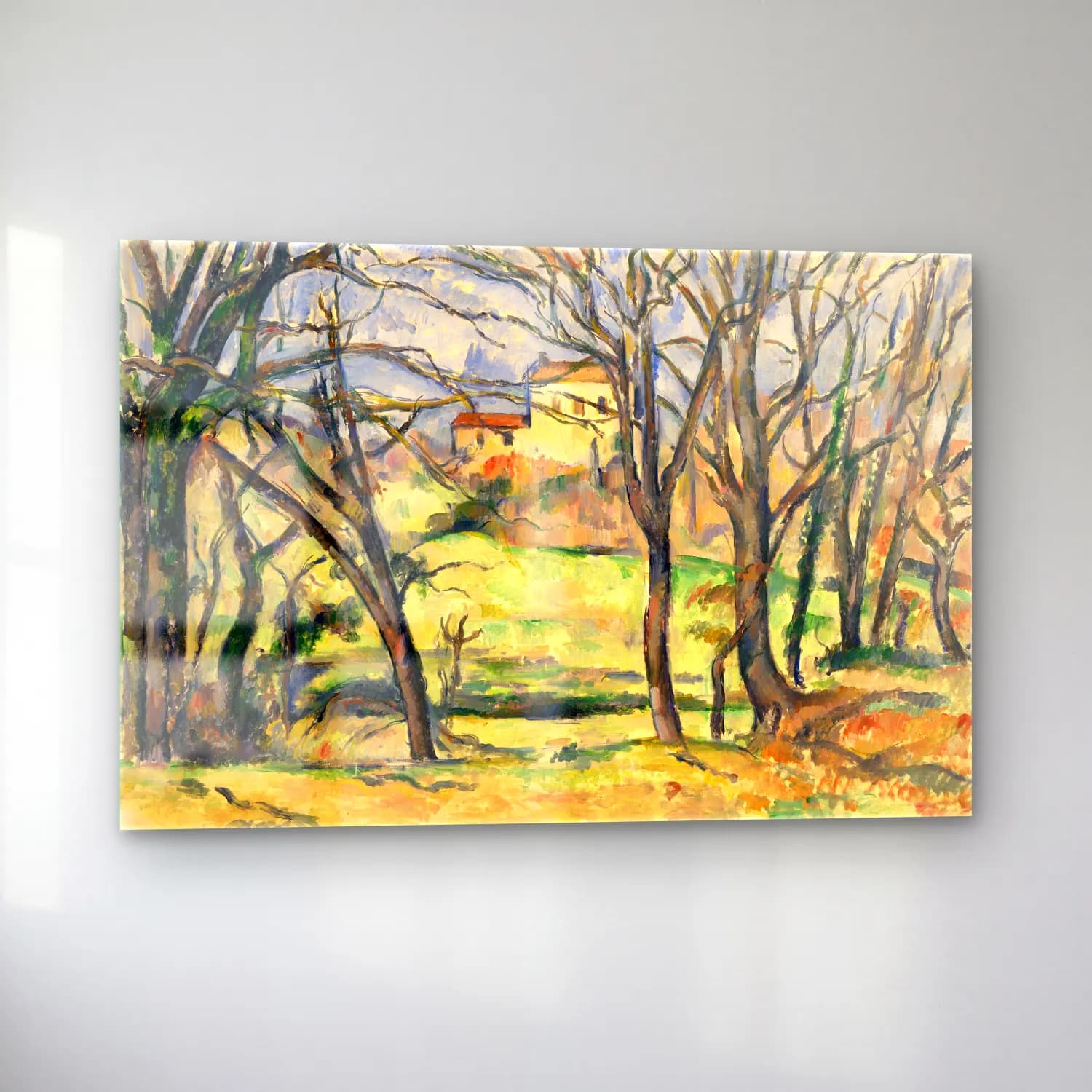 Paul Cezanne – Kır Evi cam tablo — sol açıdan görünüm