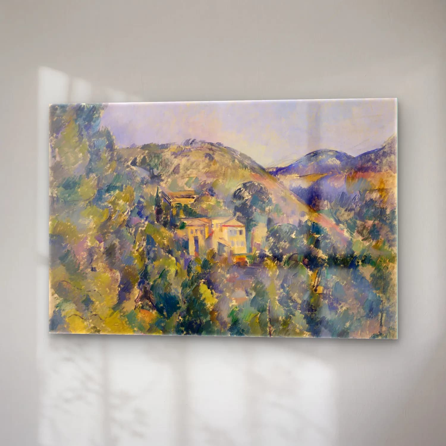 Paul Cezanne – Yunan Adası cam tablo — sağ açıdan görünüm