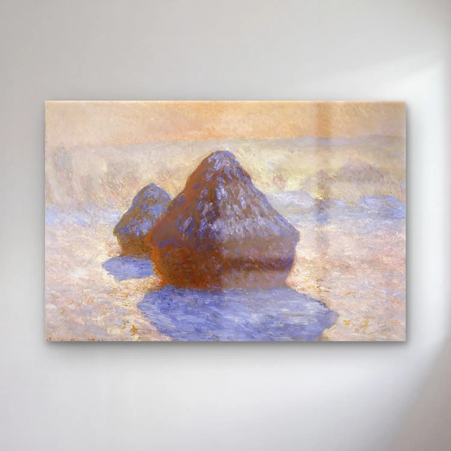 Claude Monet – Renk Alanları cam tablo — Claude Monet – Renk Alanları — empresyonist renk alanları
