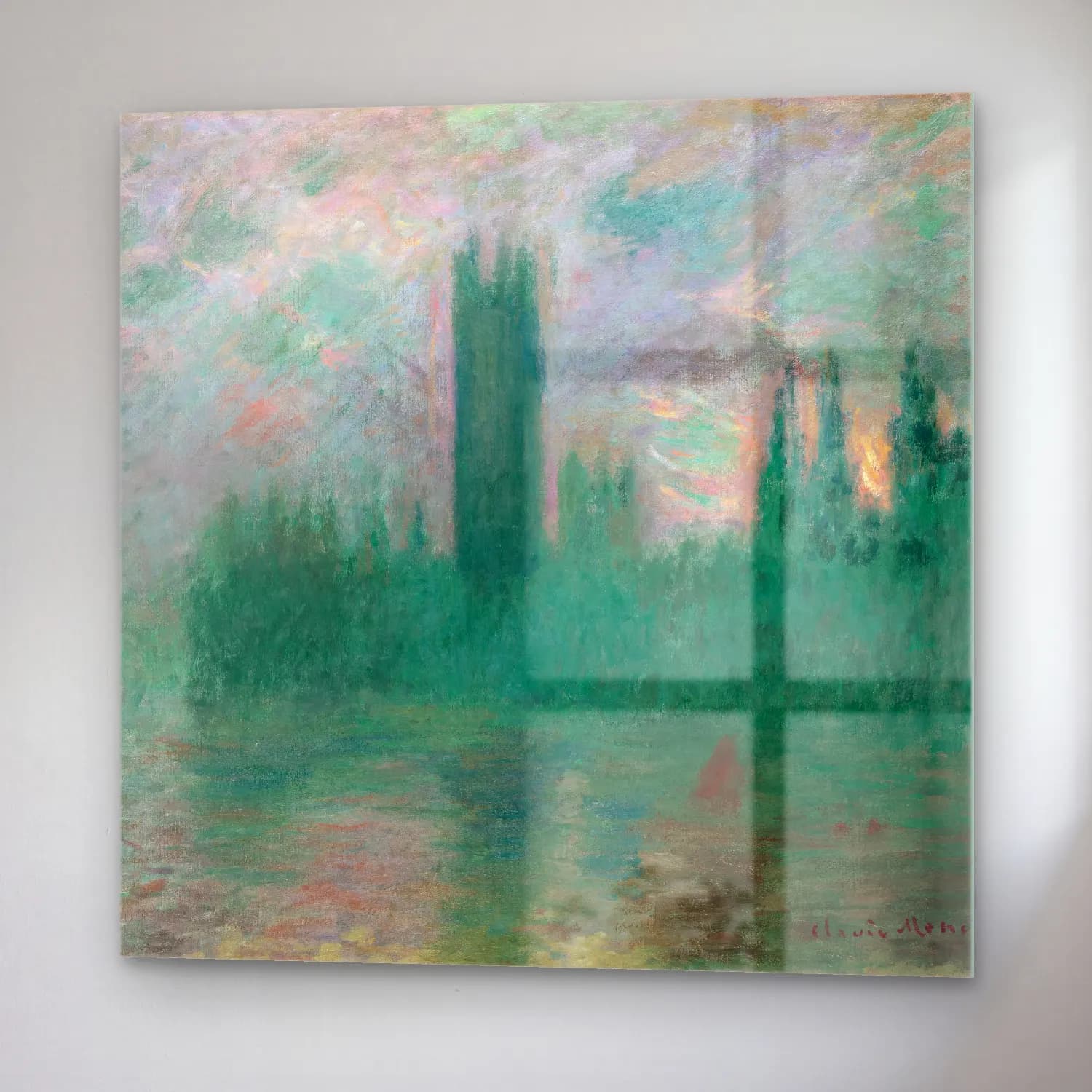 Claude Monet – Şato cam tablo — sağ açıdan görünüm