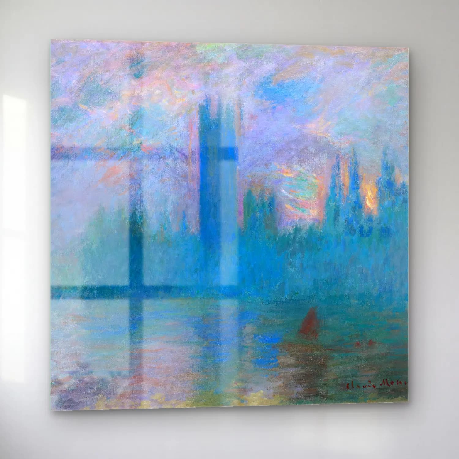 Claude Monet – Şato cam tablo — sol açıdan görünüm