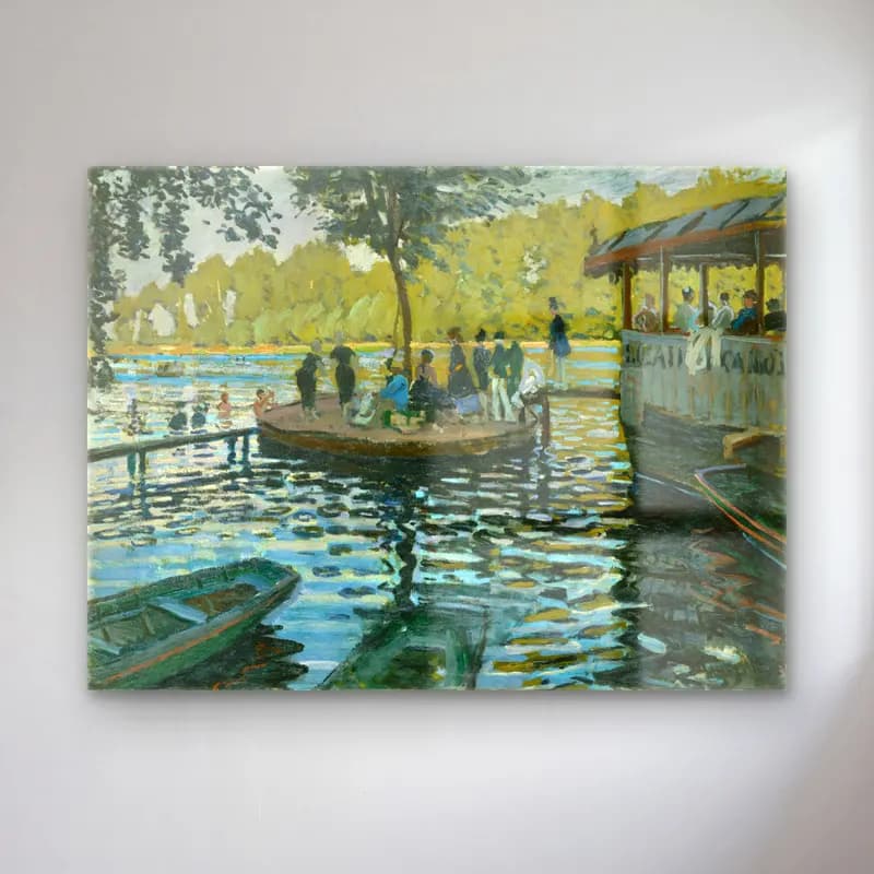 Claude Monet – Liman ve Tekneler cam tablo — Claude Monet – Liman ve Tekneler — empresyonist liman ve tekneler
