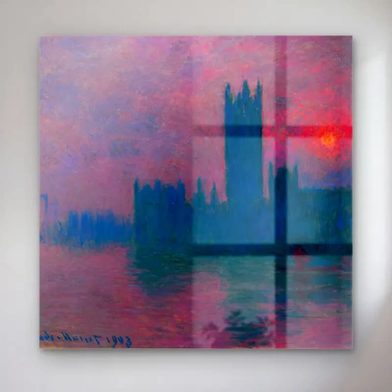 Claude Monet – Londra cam tablo — Claude Monet – Londra — empresyonist londra
